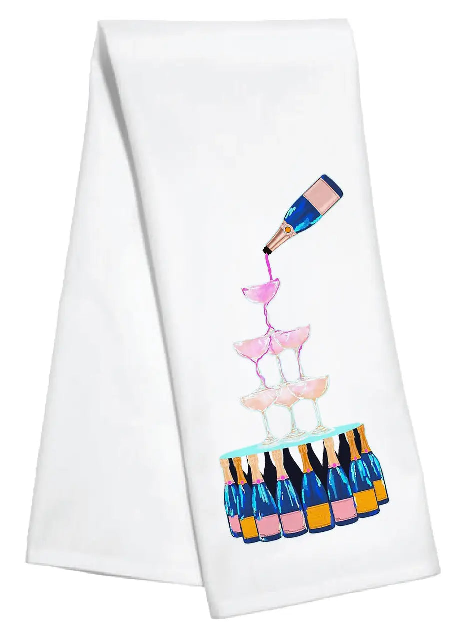 Champagne Bottle Kitchen Towel – Casa Horatio