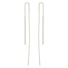 Needle and Thread Earrings - Sterling