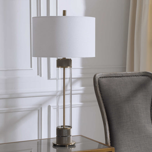 Uttermost Anmer Clear Cylinder Table Lamp