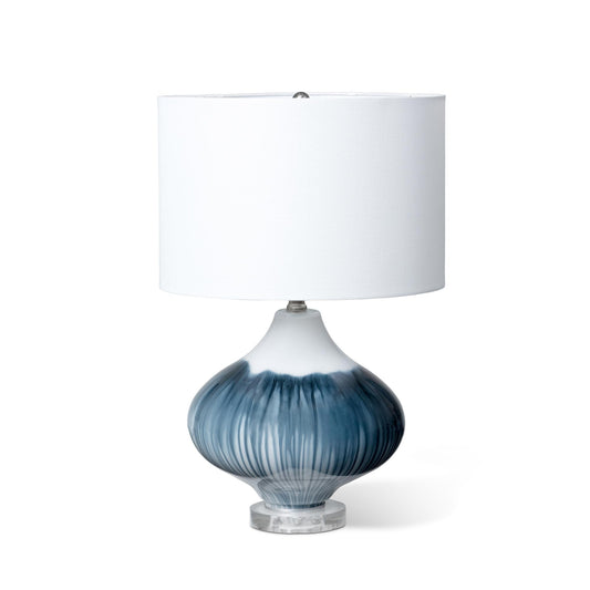 Del Mar Blue Glass Lamp
