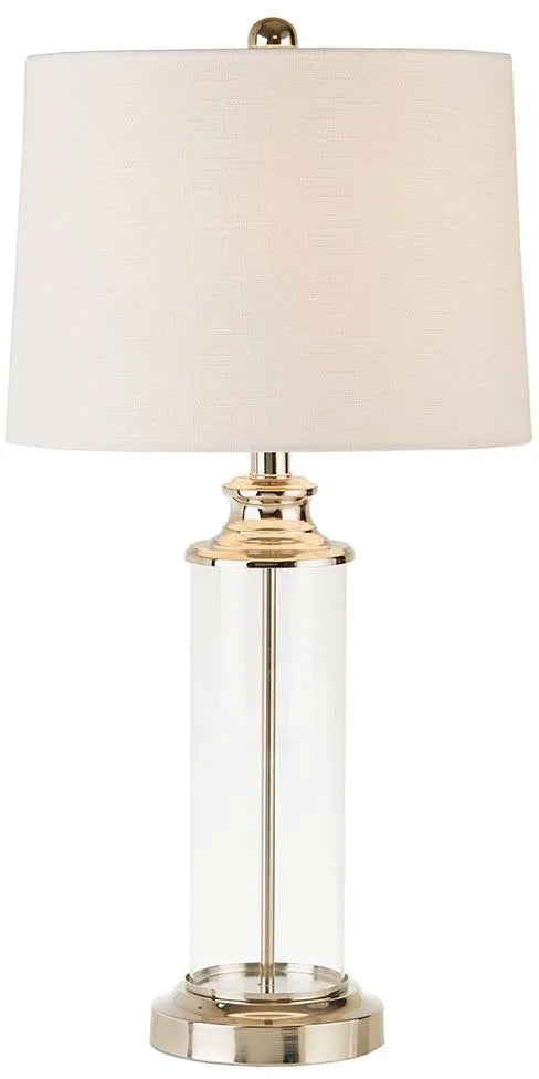 Olliix Clarity Clear and Gold Cylinder Table Lamp