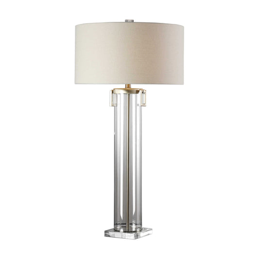 Uttermost Monette Clear Acrylic Tall Cylinder Table Lamp