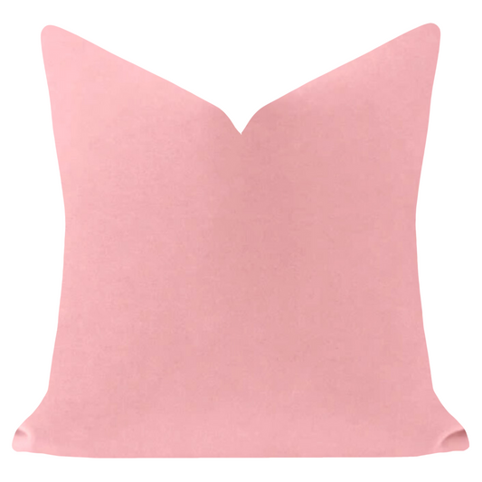 Solid Velvet Pillow - Pink - 22" x 22"