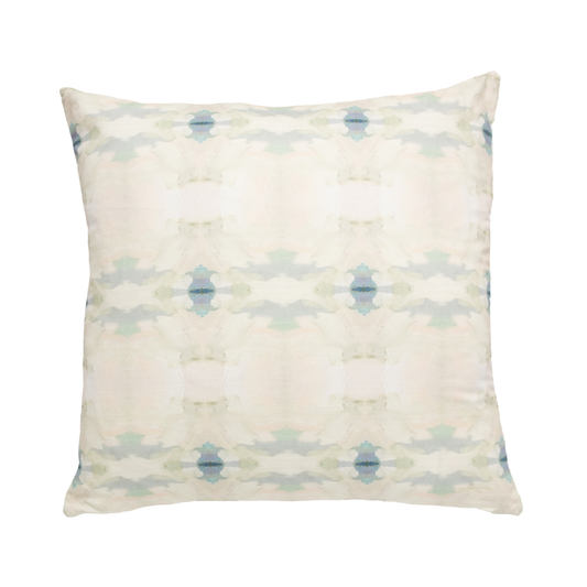 Laura Park Designs - Coral Bay Pale Blue 22x22 Linen Cotton Pillow