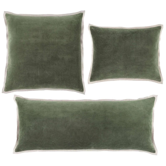 Pine Cone Hill - Gehry Velvet/Linen Sage Decorative Pillow