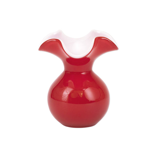 Vietri Red Hibiscus Vase